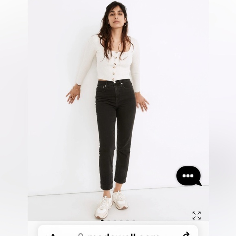 Madewell Jeans Classic Straight Jean in Black